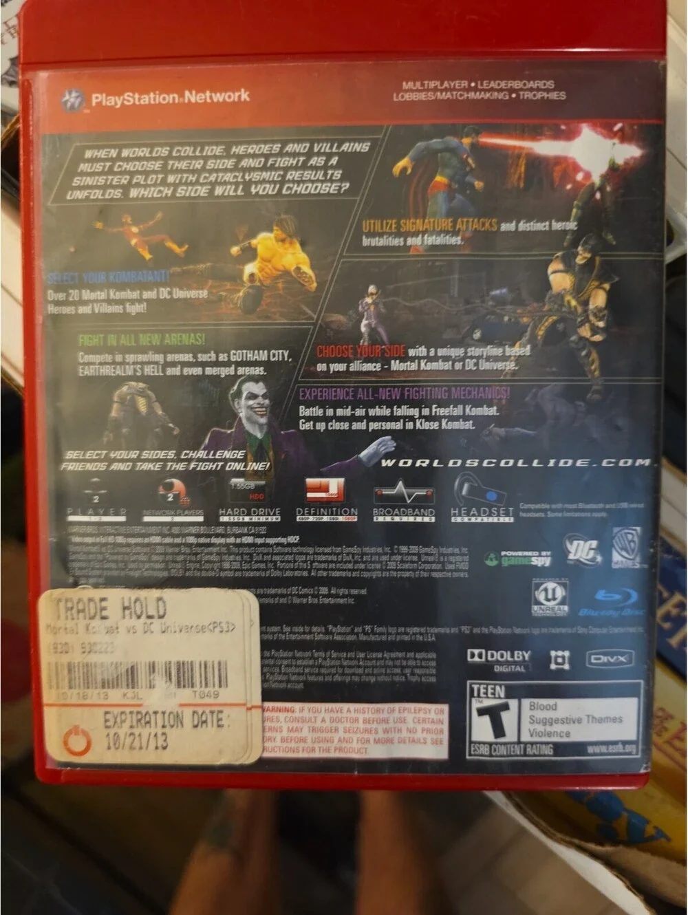 Mortal Kombat vs DC Universe Greatest Hits PS3 Video Game Fighting